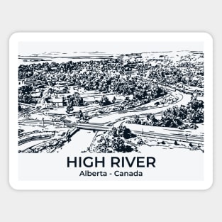 High River - Alberta Magnet